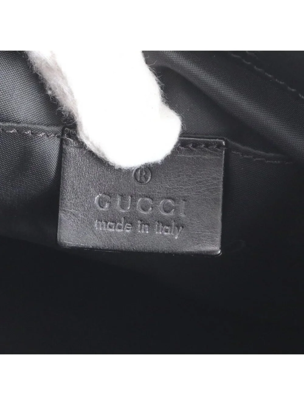 Gucci 019 Leather Shoulder Bag Crossbody Messenger Business Tote Black